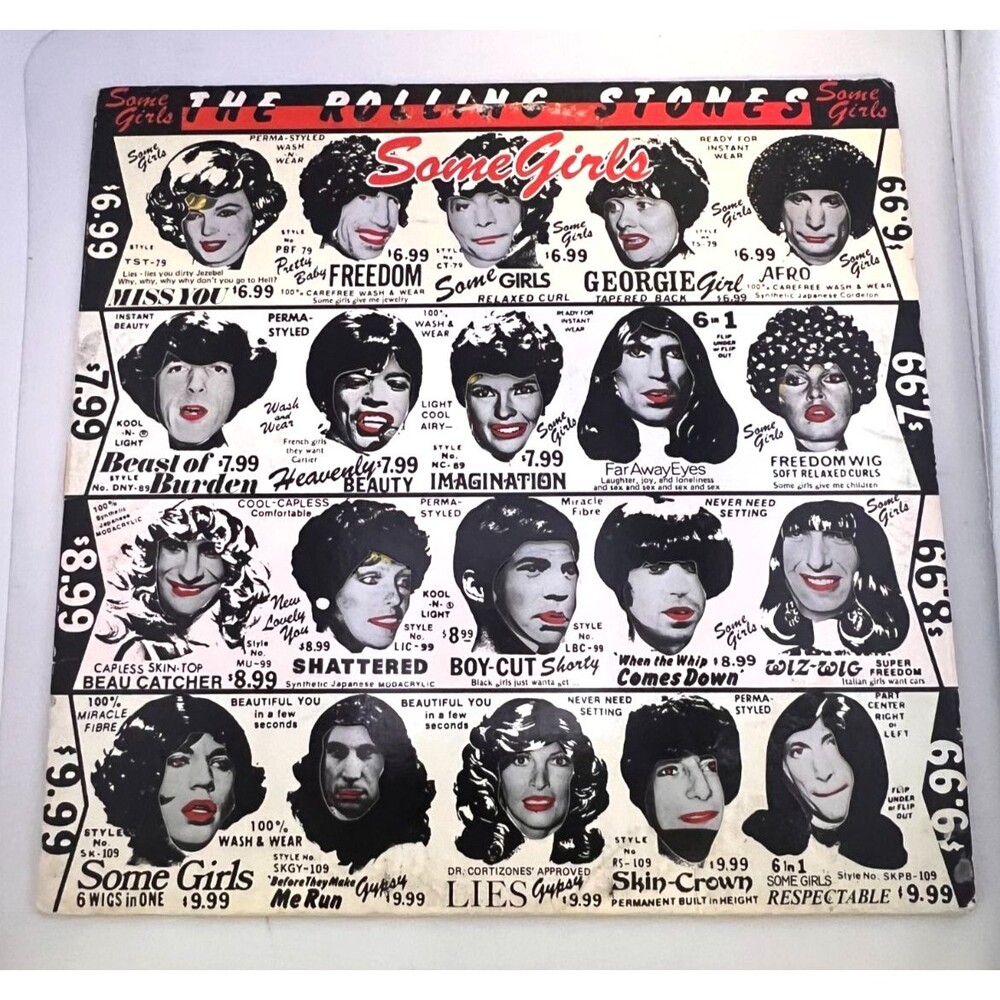 Vtg 1978 The Rolling Stones Some Girls LP Vinyl Record Banned Cover COC 39108